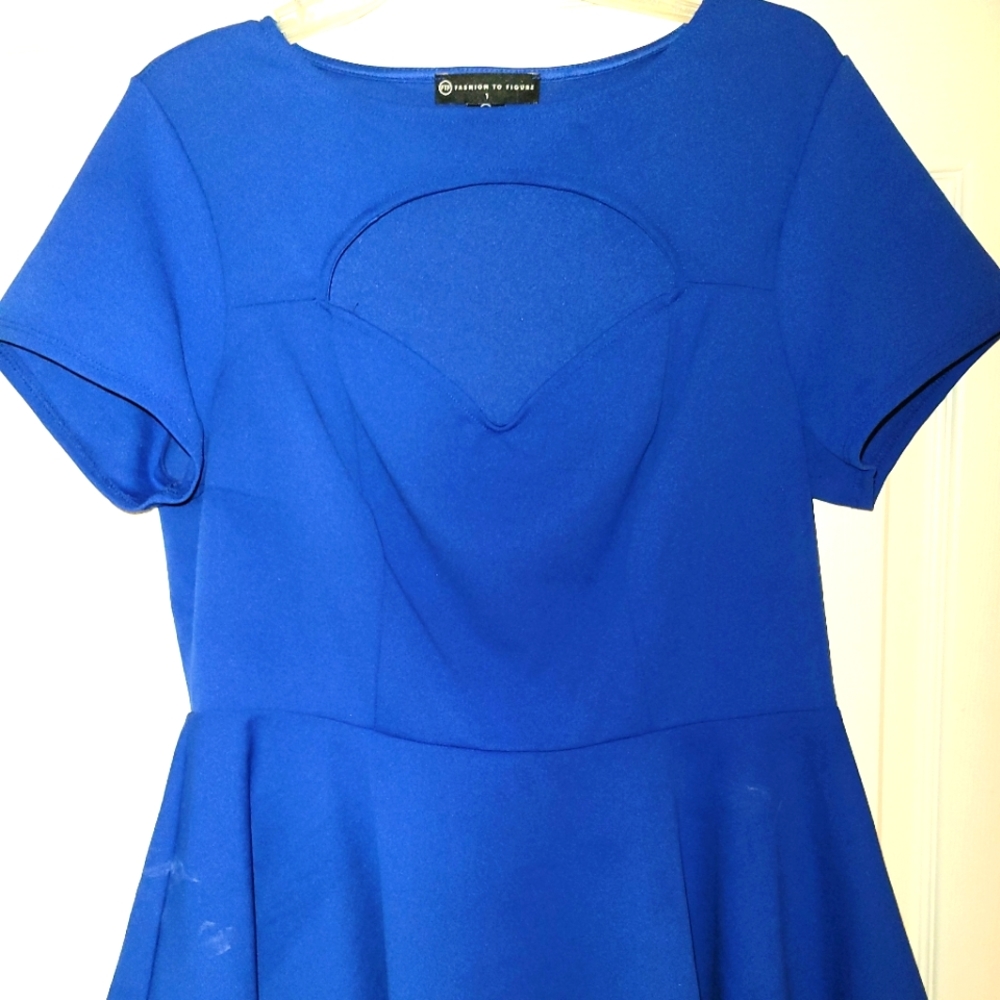 Peplum Cutout Top